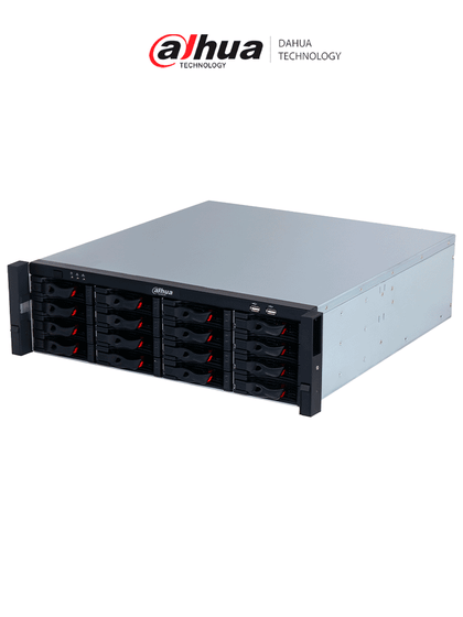 DAHUA DHI-NVR616H-64-XI - NVR de 64 canales IP Wizmind/ H.265+/ Grabación IA/ Soporta 8 ch face detection y recognition, 40 bases de datos de rostros, 32 canales proyección perimetral 32 canales smd plus