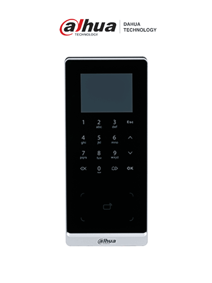 DAHUA ASI2201H-DW - Control de Acceso de Tarjeta&Teclado/ Pantalla de 2.4/ Conectividad WiFi & Ethernet/ 30,000 usuarios y Tarjetas ID/ Puertos Wiegand y RS485/ 50 administradores/ Gestión Avanzada MCI2Q125