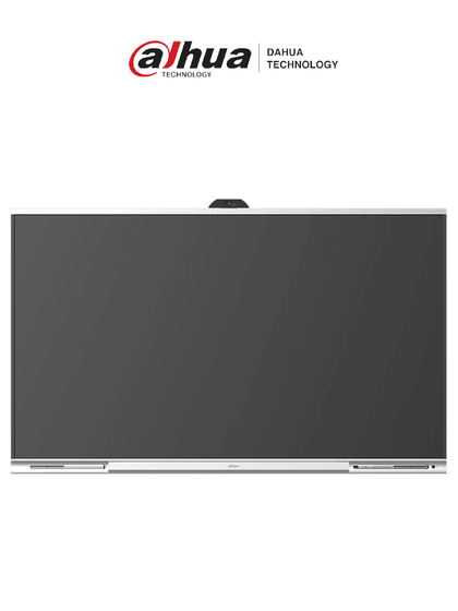 DAHUA DHI-LPH86-MC470-P - Pantalla interactiva UHD 4K de 86 con sistema Android. Ofrece resolución 3840x2160, cámara de 48MP, micrófono y altavoces integrados. Diseño robusto con carcasa metálica y brillo de 350 cd/m² para imágenes claras. MCI1Q125