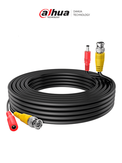 DAHUA DH-PFM942I-10-5 - Cable de 10 Metros Armado para Video y Energía/ Para Camaras Hasta 4k/ con Conectores BNC y de Energía/ Uso Exterior e Interior/ Cobre de Alta Pureza/ Soporta: AHD/CVI/TVI/CVBS/