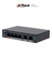 DAHUA DH-CS4006-4ET2ET-60 - Switch PoE de 6 Puertos Administrable con 4 PoE 10/100 Mbps y 2 uplink 10/100/1000 Mbps. Total de 65 W PoE, administración en la nube con DoLynk Care, carcasa metálica robusta, ideal para redes IP.LoNuevo