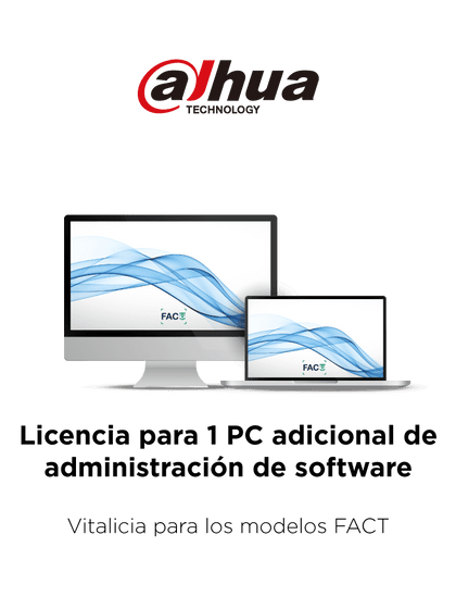 DAHUA TITANIUM - Licencia para 1 PC adicional de administración de software / Vitalicia para los modelos FACT