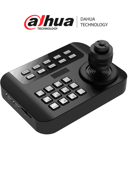 DAHUA MKB1100- Teclado y Joystick Especial para MDVR y MNVR. Control PTZ móvil, conexión USB, 22 botones programables, joystick de 3 ejes, alimentación 5VDC. Diseño compacto y funcional, ideal para el manejo remoto de sistemas de videovigilancia.