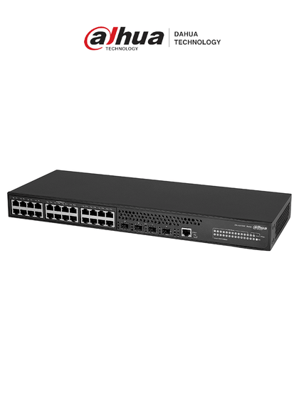 DAHUA DH-AS5500-24GT4XF / Switch Gigabit/ 24 Puertos/ PoE/ Potentes funciones L2 y L3/ Marco Inteligente Resiliente 2 IRF2