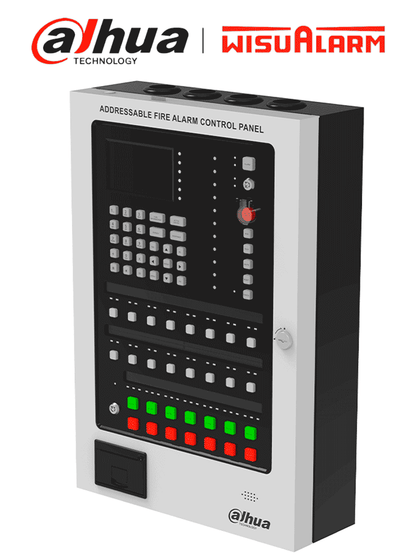 DAHUA WISUALARM HY-1022 - Panel de Detetección de Incendio Direccionable/ 254 Dispositivos 2 Hilos sin Polaridad/ Pantalla de 4.3/ Largo Historial de Eventos/ Protección contra cortocircuito, circuito abierto y sobrecorriente/ LoNuevo