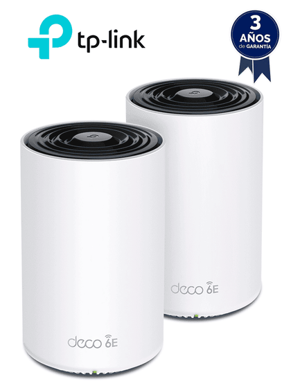 TP-LINK - DECO XE752-Pack / Sistema Wi-Fi 6E Mesh AI Triple Banda AXE5400 / Paquete con 2 piezas ANITPLI BFTP