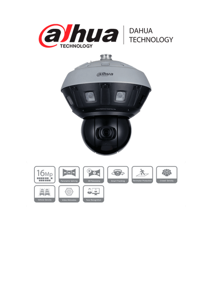 DAHUA DH-PSDW81642M-A360-D440-S3 Cámara IP Hubble WizMind PTZ panorámica de 360° y multisensor de 16 MP/ 8 sensores / 40x/ 400 m/ Protección perimetral/ Metadatos de vídeo/ Reconocimiento facial / Smart tracking/ H265+/H264+/ Ranura para Micro SD.