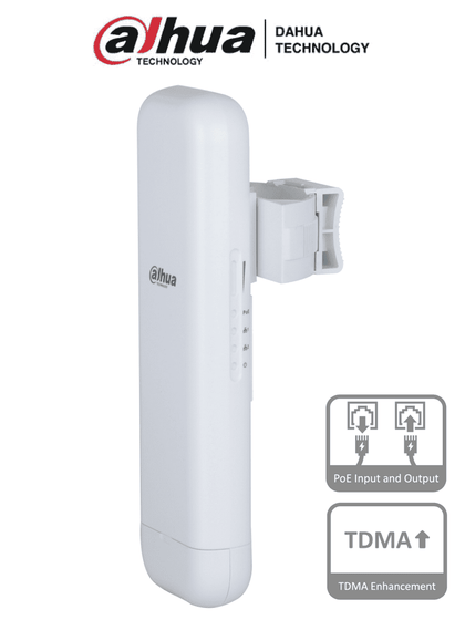 DAHUA DH-WBC5-45AC-03P Wireless Bridge Señal fuerte hasta 3 km 9842,52 pies/ 867 Mbps/ –30 °C a +65 °C –22 °F a +149 °F.