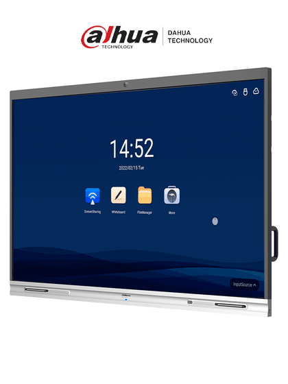 DAHUA DHI-LCH65-MC410-B - Pantalla Interactiva 4k/UHD/ 65 Pulgadas/ Touch/ Android/ Resolucion de 3840 x 2160 Camara de 5 Megapixeles Integrada Ideal para Escuelas y Oficinas/ Brillo de 350 cd/m2 Microfono y Altavoces Integrados Case Metalico NP