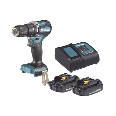 Rotomartillo/Taladro Inalámbrico SIN CARBONES, Broquero de 1/2, 1,700 RPM, 18VâŽ“, Torque: 42 N.m C/2 Bat. (1.5Ah) y Cargador.