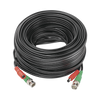 Cable coaxial ( BNC RG59 ) + Alimentación / SIAMÉS / 20 Metros / 100 % COBRE / Para Cámaras 4K / Uso interior y exterior