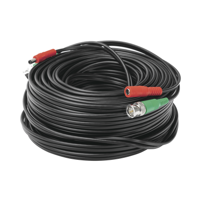 Cable coaxial ( BNC RG59 ) + Alimentación / SIAMÉS / 30 Metros / 100 % COBRE / Para Cámaras 4K / Uso interior y exterior