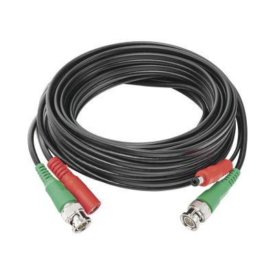 Cable coaxial ( BNC RG59 ) + Alimentación / SIAMÉS / 5 Metros / 100 % COBRE / Para Cámaras 4K / Uso interior y exterior