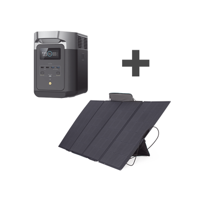 Kit de Estación de Energía Portátil 2048Wh + Panel Solar Flexible 400W