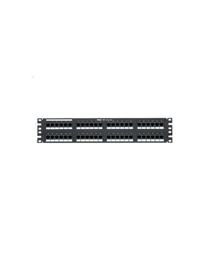 PANDUIT DP48688TGY - Panel de distribución para conexión tipo punchdown / Cat 6 / 48 puertos / 2 RU / Categoría 6 / Negro MCI1Q125