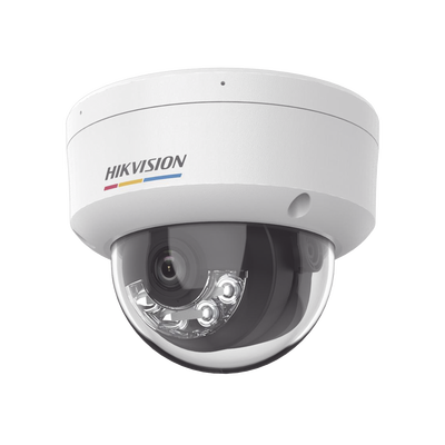 Domo IP 6 Megapíxel / ACUSENSE Lite (Detección de Movimiento en Humanos y Vehículos) / Lente 2.8 mm / Luz Blanca 30 mts / Imagen a Color 24/7 / Exterior IP67 / WDR 120 dB / PoE / ONVIF