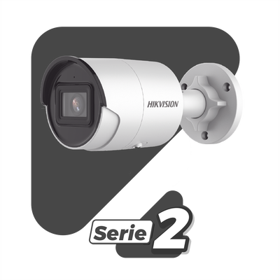 Bala IP 6 Megapixel / Lente 2.8 mm / 40 mts IR EXIR /Exterior IP67 / WDR 120 dB / PoE / Micrófono Integrado / Videoanaliticos (Filtro de Falsas Alarmas) / Metal / MicroSD / ONVIF / ACUSEARCH