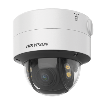 Domo IP 4 Megapixel Lente 2.8 a 12 mm / Imagen a Color 24/7 (ColorVu) / 40 mts Luz Blanca / WDR 130 dB / Exterior IP67 / IK10 / Captura Facial / ACUSENSE / Micro SD / ACUSEARCH