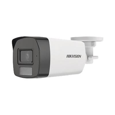 [Dual Light + ColorVu] Bala TURBOHD 3K (5 Megapixel) / Lente 2.8 mm / 40 mts IR + 40 mts Luz Blanca / Gran Angular 104.5° / Exterior IP67 / Micrófono Integrado / dWDR / 4 Tecnologías