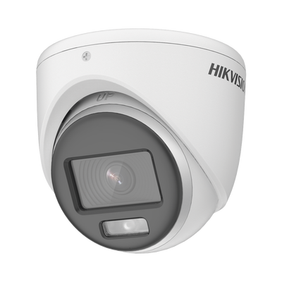 [Dual Light + ColorVu] Turret TURBOHD 2 Megapixel (1080p) / Lente 2.8 mm / 20 mts IR + 20 mts Luz Blanca / Gran Angular 105° / Exterior IP67 / Micrófono Integrado / dWDR / 4 Tecnologías / Metal