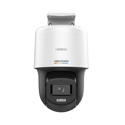 Domo PT IP 4 Megapixel / Lente 4 mm / Luz Blanca 30 mts / dWDR / PoE / IP66 / Micrófono y Bocina Interconstruido / Micro SD / Incluye Montaje de Pered y Techo