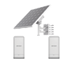 Kit Solar de Alimentación + 2 Puntos de Acceso (AP) / Panel Solar / Batería de Respaldo de Litio 360 Wh / 2 Salidas de 12 Vcd / Accesorios de Instalación / Uso en Exterior IP66