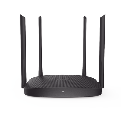 Router Inalámbrico WISP Gigabit / Hasta 1200 Mbps / Doble Banda AC (2.4 GHz y 5 GHz) / 3 Puertos LAN 10/100/1000 Mbps + 1 Puerto WAN 10/100/1000 Mbps / 4 Antenas Externas Omnidireccional de 5 dBi / Interior