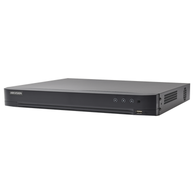 DVR 4 Megapixel / 4 Canales TURBOHD + 2 Canales IP / 1 Bahía de Disco Duro / 1 Canal de Audio / Vídeoanálisis