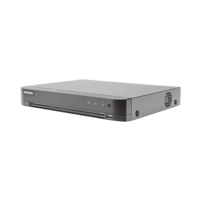 DVR 8 Canales 4K TurboHD + 8 Canales IP/ 8 Megapixel/ / 1 Bahía de Disco Duro / 4 Canales de Audio / 4 Entradas de alarma / Videoanálisis