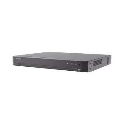 DVR 8 Megapixel / 16 Canales 4K TURBOHD + 16 Canales IP / 2 Bahías de Disco Duro / 4 Canales de Audio / 16 Entradas de Alarma