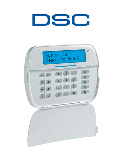 DSC HS2LCDRFP9N - Teclado Cableado LCD Alfanumérico con Transceptor integrado y Lector de Proximidad de 32 caracteres admite 128 zonas compatible con NEO