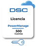 DSC Power Manage - Plataforma de Gestion para la seguridad basada en IP / 500 cuentas / Solo Software