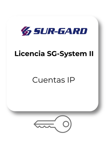 DSC SG-SYS21536IP- Licencia SG-System II para habilitar segunda tabla de 1536 cuentas IP