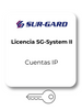 DSC SG-SYS21536IP- Licencia SG-System II para habilitar segunda tabla de 1536 cuentas IP