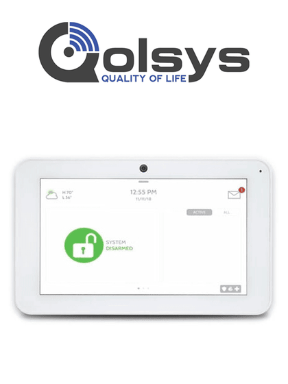 QOLSYS IQREMOTE - QW9104-840 Panel Touch Secundario de 7”Compatible con IQ Panel 4, IQ Hub, IQ4 Hub, IQ Pro y IQ Panel 2 Plus. Cámara de 5MP Embebida y Control Completo de las funciones de seguridad y Z-Wave