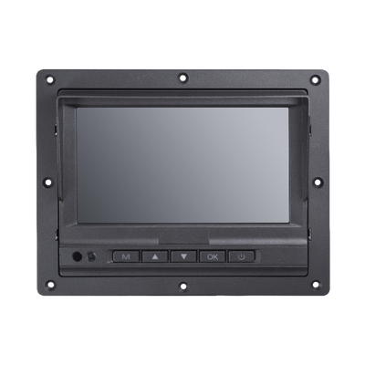 Monitor y Botones de 7 LCD / Compatible con DVR Móvil HIKVISION / Conector Tipo Aviación