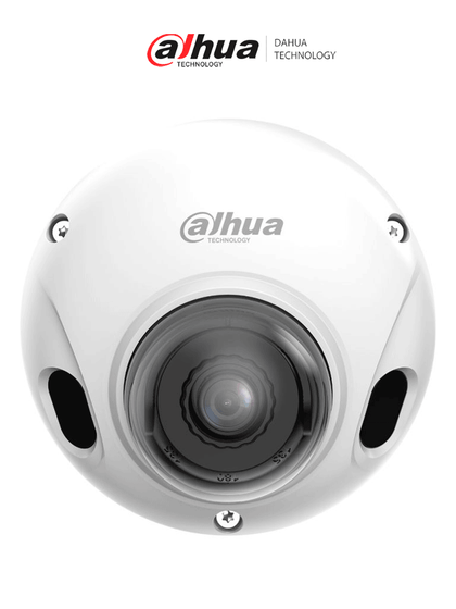 DAHUA DH-DAE-CPC5241FPN-0280B - Cámara IP Domo para NVR Movil de 2 Megapixeles, lente de 2.8mm con 106.9° de apertura, IR de 20m, WDR de 120dB, y es ideal para conteo de personas en vehículos. Resistente IP67 e IK10.