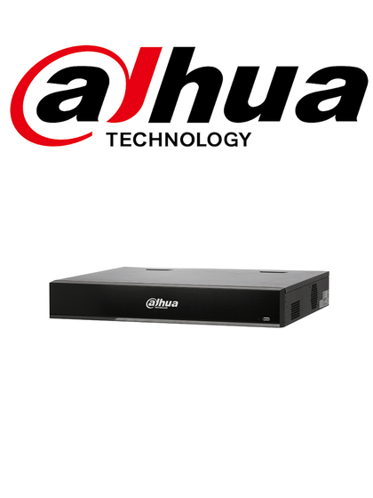 DAHUA NVR5432-16P-I/L - NVR DE 32 canales IP/ WizMind/ H.265+/320 Mbps de Ancho de Banda/ 4 Bahías de Disco Duro/ 16 Puertos PoE 1-8 Soporta ePoE/ 4 Canales de Reconocimiento Facial/20 Bases de Datos de Rostros/4 Canales de Metadatos