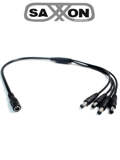 SAXXON SXF54 - Divisor de energía / Tipo pulpo / 1 Conector hembra / 4 Conectores macho / Cable de cobre / TVCSAX