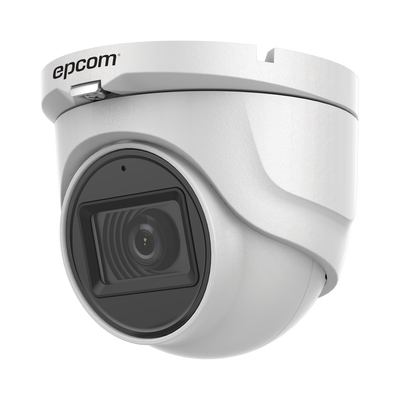 AUDIO POR COAXITRON / Turret TURBOHD 5 Megapixel / Angulo de vision 85.5° / Lente 2.8 mm / 30 mts IR EXIR / Exterior IP67 / 4 Tecnologías / dWDR