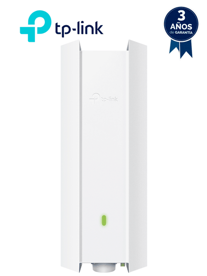 TP-LINK EAP610-OUTDOOR - Punto de Acceso Omada de exterior-interior, Wi-Fi 6 AX1800 MU-MIMO 2x2 con Mesh Omada de alta densidad de usuarios, configuración por controlador o stand-alone para montaje en mástil/pared y alimentación PoE+.