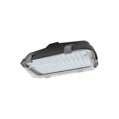 Luminaria LED para alumbrado publico de 45 watts de 12/24 Vcc incluye tempocontrolador, 5040 Lm