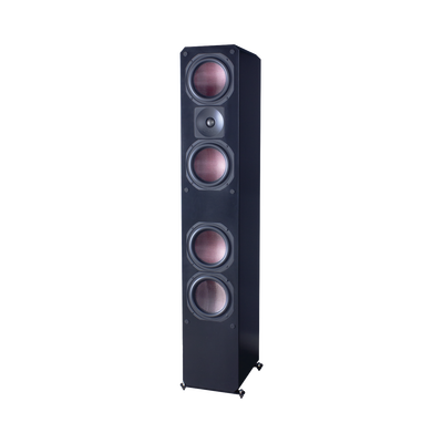 ELITE SERIES PREMIUM HOME THEATER 3 VIAS, 4 WOOFER DE FIBRA DE CARBONO 6.5, 1 TWEETER DE TITANIO, COLOR NEGRO