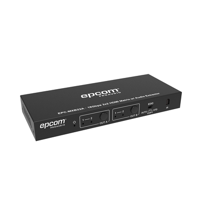 Matricial HDMI | 2x2 | 4K2K@60Hz | HDR | YCbCr 4:4:4 | EDID Auto | Extractor de Audio | Salida de audio análoga y digitalizados | HDCP 2.2 | 18 Gbps