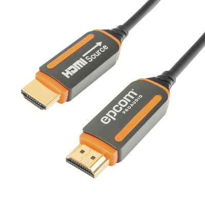 Cable HDMI de Fibra Óptica de 15m | Alta Definición | Version 2.0 | Alta velocidad 18Gbps | 4K@60Hz | HDCP 2.2 | Resistente a EMI y RFI