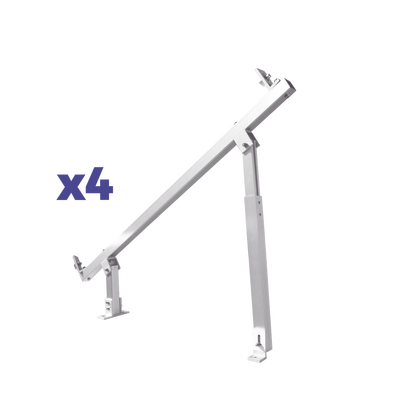 Caja de accesorios de aluminio anodizado para montaje VEKTOR8RPRO , arreglo 1X4 para techo