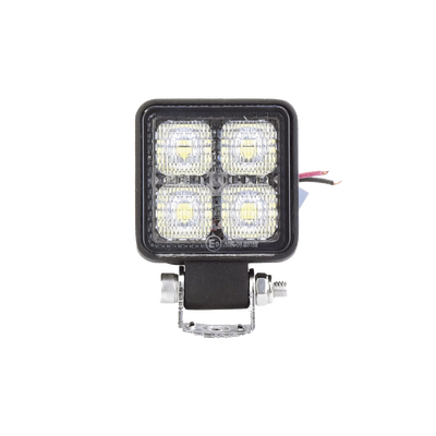 Luz de trabajo de 4 LED de 10 Watt, 12-24 Vcd, 800 lúmenes