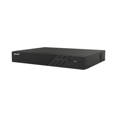 DVR 16 Canales TURBOHD + 16 Canales IP / 8 Megapixel (4K) / Audio Bidireccional/ ACUSENSE / Reconocimiento Facial / 2 Bahías de Disco Duro / Salida de Video en 4K / H.265+