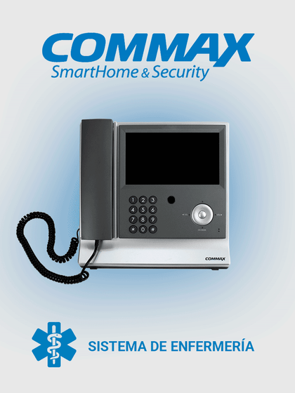 COMMAX JNS70MN - Unidad de intercomunicación por voz para sistema de llamado de enfermería / Identificación de habitación y número de cama / Interconexión con JNSPSM a 4 hilos