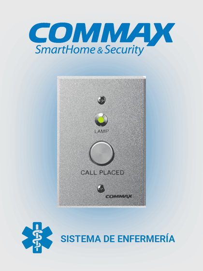 COMMAX PB500 - Botón de presencia para sistema de llamado de enfermería / Interruptor para indicar mediante luz de corredor la atención de enfermera en la habitación / Conexión con JNS4CS